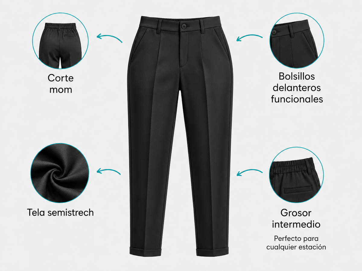 PANTALON MOM FIT